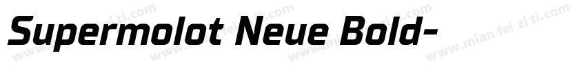Supermolot Neue Bold字体转换
